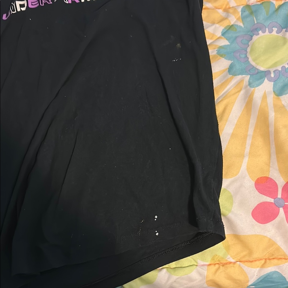 Under Armour Black Tee with Pink Logo - Picture 4 of 5